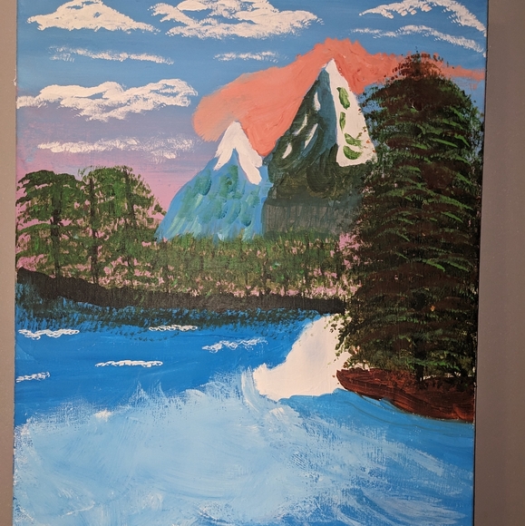 Original painting of mountains - Picture 4 of 4
